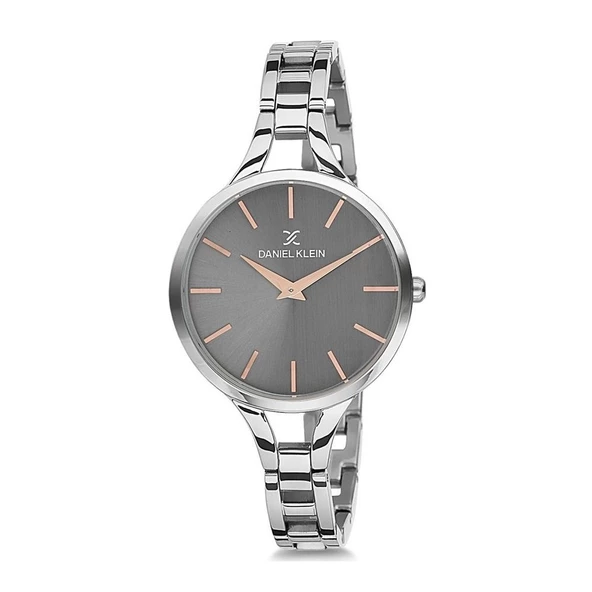 Daniel Klein 8680161553045 Gümüş Gri Çelik Kordonlu Kadın Kol Saati ürün görseli 1