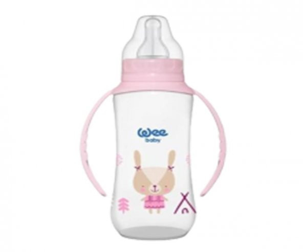 Wee Baby Kulplu Pp Biberon 270 ml 745 Pembe ürün görseli 1