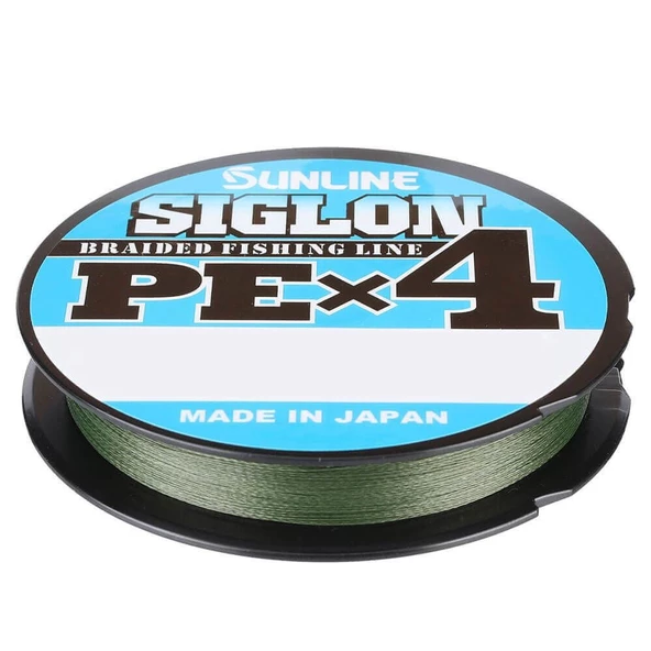 Sunline Siglon PE X4 0.187 mm 150m Dark Green 4 Kat İp Misina 9.2kg Çeker ürün görseli 1