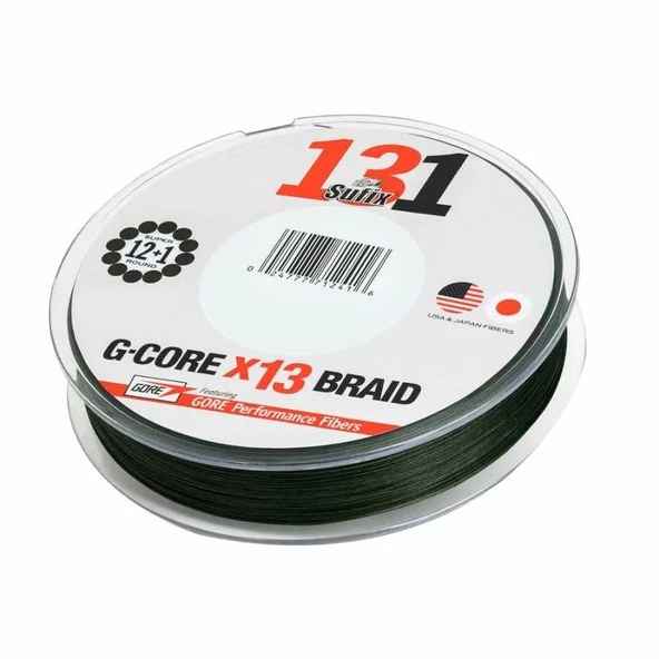 Sufix 131 G-Core X13 0.235 mm 300m LO-VIS GREEN İp Misina 13.61kg Çeker ürün görseli 1