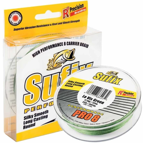 Sufix Performance Pro8 0.10 mm 275m Lov-Vis Green 8 Kat İp Misina  6.5kg Çeker ürün görseli 1