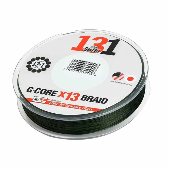 Sufix 131 G-Core X13 0.205 mm 300m LO-VIS GREEN İp Misina 12.7kg Çeker ürün görseli 1
