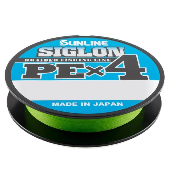Sunline Siglon PE X4 0.242 mm 150m Light Green 4 Kat İp Misina 15.5kg Çeker ürün görseli 1