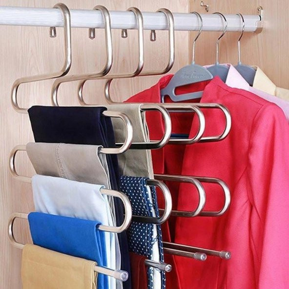 Dolap İçi Yer Kazandıran Akıllı Askı Pantolon Eşarp Askısı ürün görseli 1