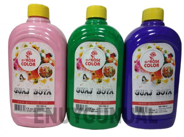 ELİF BOYA 500 ml Guaj Boya, Tempora Boya, - Resim 5