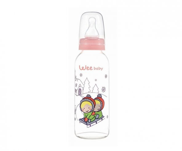Wee Baby 876 Cam Biberon 250 ml - Pembe ürün görseli 1