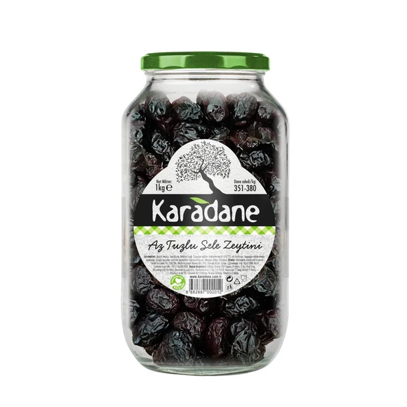 Karadane Az Tuzlu Sele Zeytini 351-380 Kalibre 1000 g e ürün görseli 1