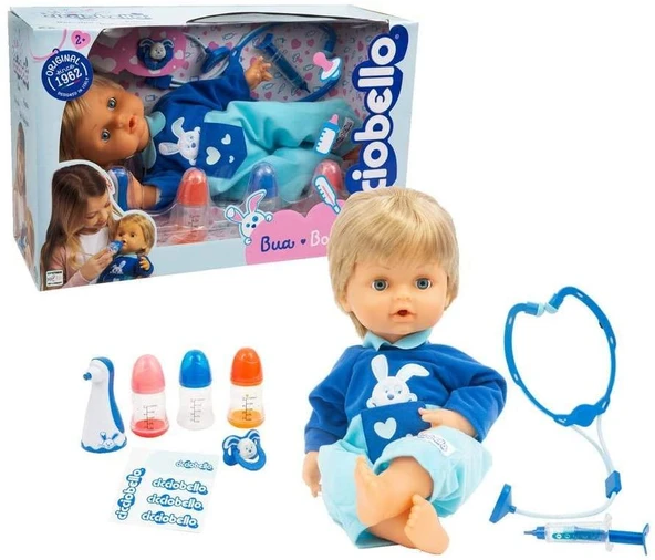 Giochi Preziosi Cicciobello Çok Hastayım Oyuncak Bebek  Cicciobello BUA Doktor Puppe aksesuarı ile GPZ05639 ürün görseli 1