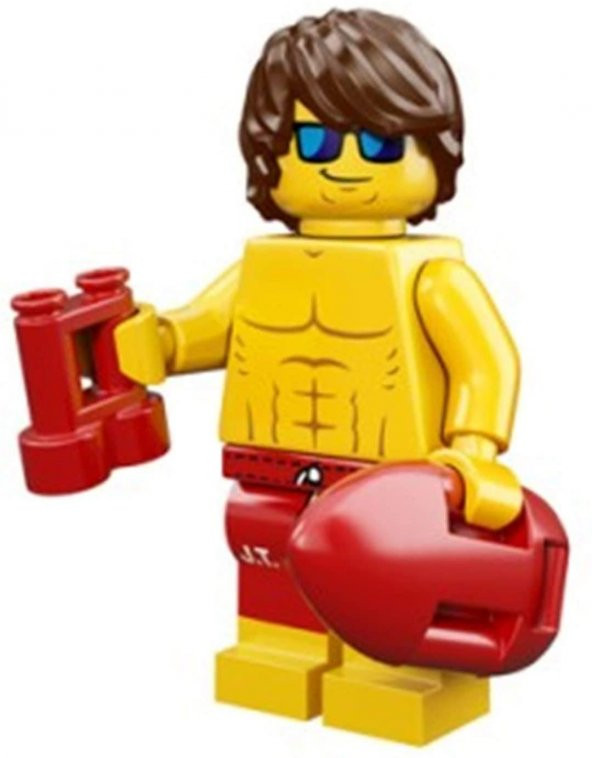 Lego Minifigür - Seri 12 - 71007 - Lifeguard ürün görseli 1