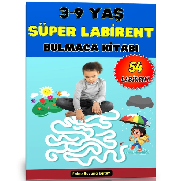 3-9 Yaş Süper Labirent Kitabı (Spiralli) ürün görseli 1