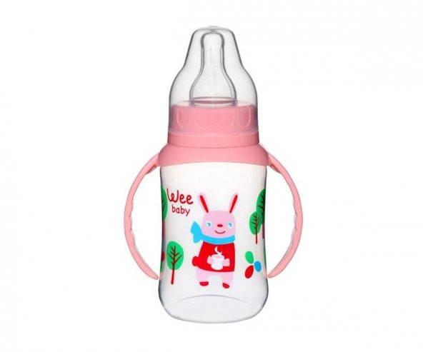 Wee Baby 744 Kulplu PP Biberon 150 Ml - Pembe ürün görseli 1