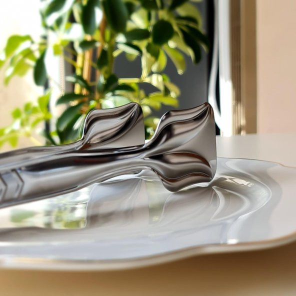 Hometarz İnox Metal Pasta Maşası Paslanmaz Çelik 21 CM ürün görseli 1