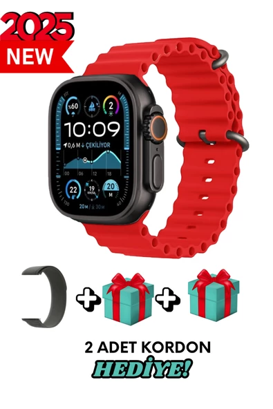 Poco F4 Uyumlu Akıllı Saat Watch ULTRA2 49MM Kordon Hediyeli - Son Versiyon ürün görseli 1