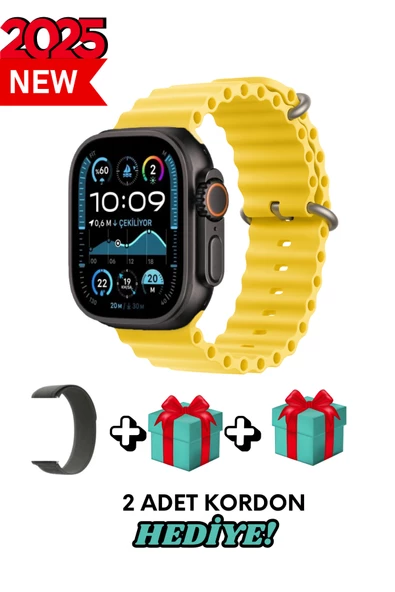 Reeder P13 Blue Max Lite 2022 Uyumlu Akıllı Saat Watch ULTRA2 49MM Kordon Hediyeli - Son Versiyon ürün görseli 1