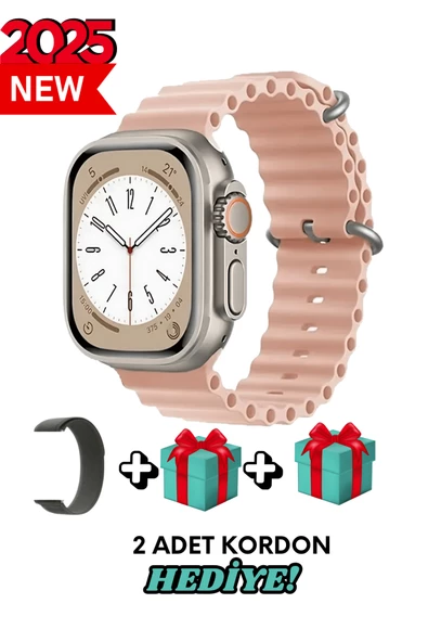 Samsung Galaxy A73 Uyumlu Akıllı Saat Watch ULTRA2 49MM Kordon Hediyeli - Son Versiyon ürün görseli 1