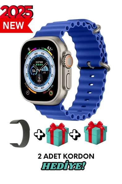 Samsung Galaxy A30s Uyumlu Akıllı Saat Watch ULTRA2 49MM Kordon Hediyeli - Son Versiyon ürün görseli 1
