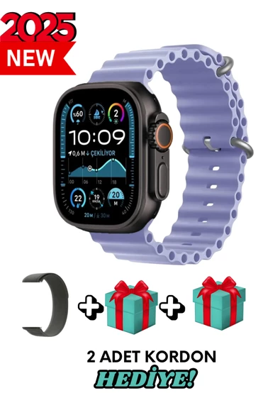 Samsung Galaxy Z Flip Uyumlu Akıllı Saat Watch ULTRA2 49MM Kordon Hediyeli - Son Versiyon ürün görseli 1