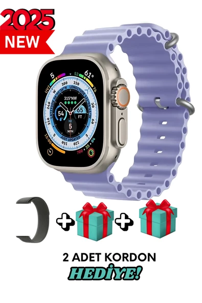 Xiaomi Mi 9T Uyumlu Akıllı Saat Watch ULTRA2 49MM Kordon Hediyeli - Son Versiyon ürün görseli 1