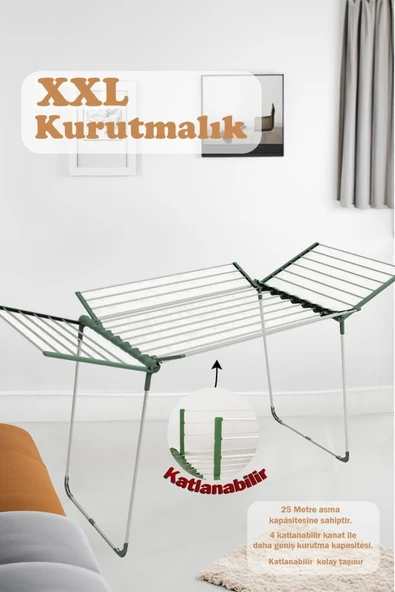 Perilla Fortune Kurutmalık Beyaz Katlanır Hafif  Dayanıklı ürün görseli 1
