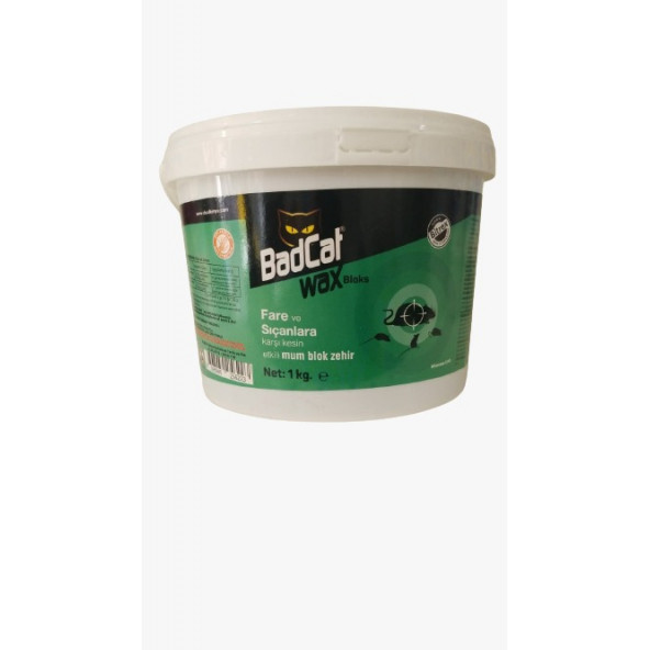 Badcat Wax 1 Kg Fare Zehiri Sıçan Zehiri Fare ve Sıçanlarda Kesin Etkili Fare İlacı Sıçan İlacı ürün görseli 1