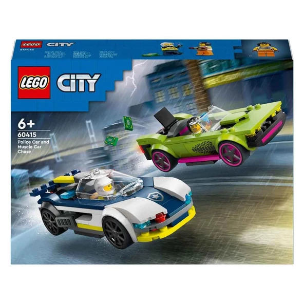 LEGO® City Polis Arabası ve Spor Araba Takibi 60415 ürün görseli 1