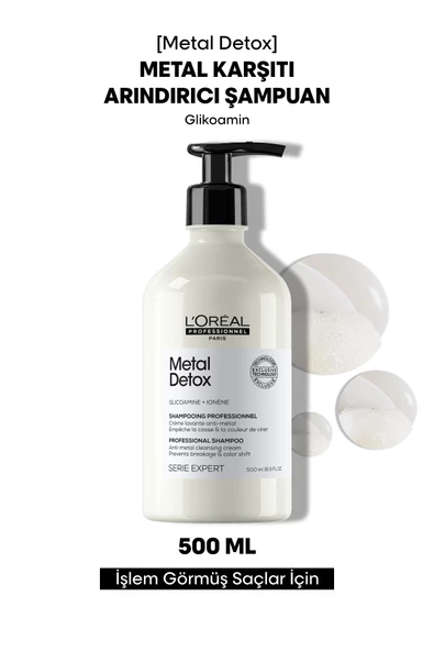 Loreal Professionnel Işlem Görmüş Ve Yıpranmış Saçlar Için Metal Karşıtı Arındırıcı Şampuan 500ml ürün görseli 1