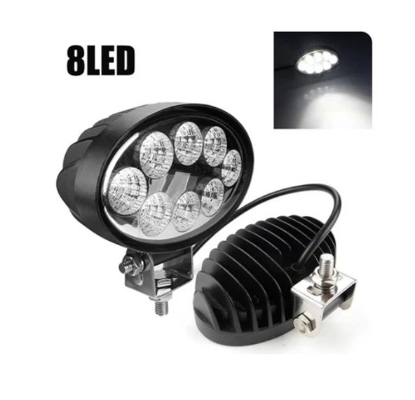 8 Power Ledli Oval 9-60 Volt 24w Ip67 Çalışma Lambası ürün görseli 1