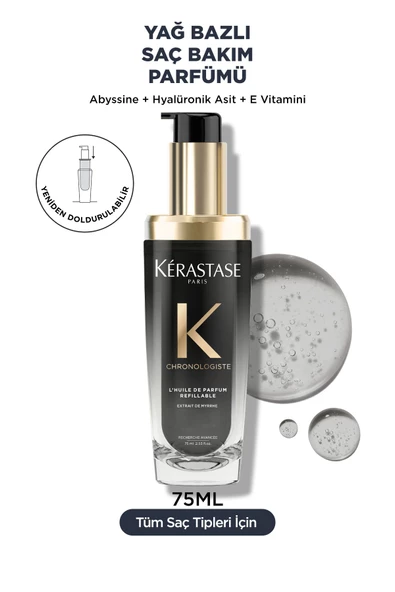 Kerastase Chronologiste L'huile De Parfum Canlandırıcı Saç Bakım Yağı 75 ml ürün görseli 1