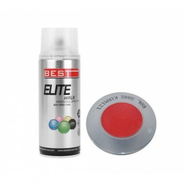 Best Elite Sprey Boya Kırmızı Ral 3002 400 ml ürün görseli 1