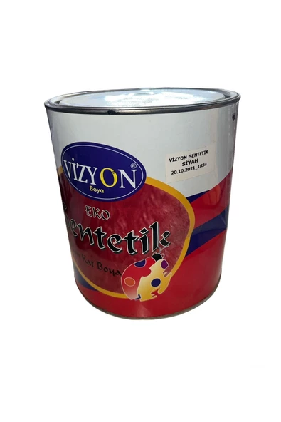 VİZYON Siyah Boya 2.5Kg Sentetik Ahşap Boya ürün görseli 1