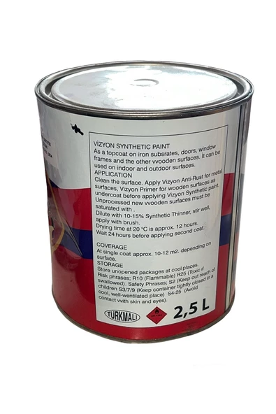 VİZYON Siyah Boya 2.5Kg Sentetik Ahşap Boya - Resim 2