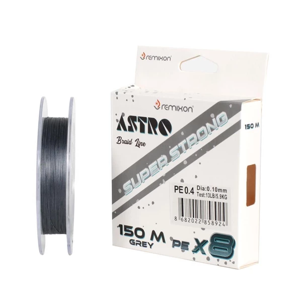 Remixon Astro 8X 150M Gri İp Misina ürün görseli 1