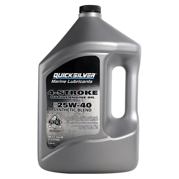 QUICKSILVER 4 STROKE SAE 25W40 SENTETİK YAĞ 3.78L TEKNE VE YAT ürün görseli 1