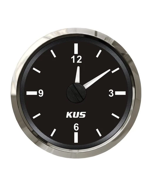 ZAMAN SAATİ ÇAP 52mm SİYAH TEKNE YAT ürün görseli 1