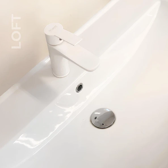 Newarc Loft Beyaz Lavabo Bataryası 921521W ürün görseli 1