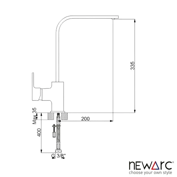 Newarc Drop Krom Eviye Bataryası 241881 - Resim 3