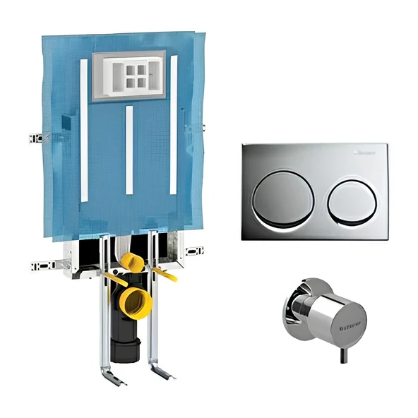 Geberit Alpha Kombifix Gömme Rezervuar Seti Asma Klozet Uyumlu 8 Cm 3/6 Litre 109.175.00.1 ürün görseli 1