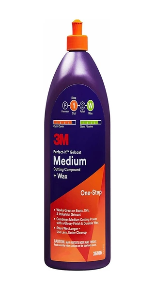 3M WAX İNCE PASTA 1/2 LT 36105 TEKNE KARAVAN ürün görseli 1