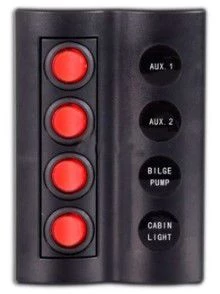 SWITCH PANEL 4 LÜ OTOM.SİGORTALI,led / ELEKTRİK KUMANDA PANELİ ürün görseli 1
