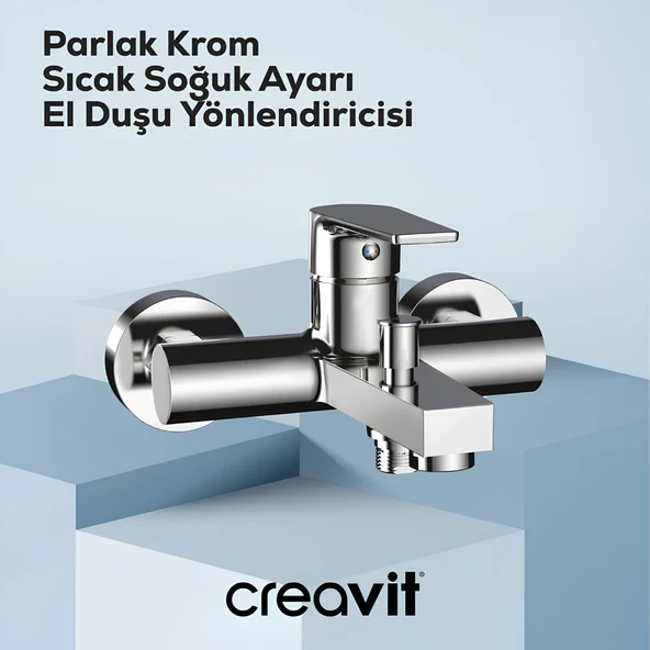 Creavit Sharp Krom Banyo Bataryası SR2510 ürün görseli 1