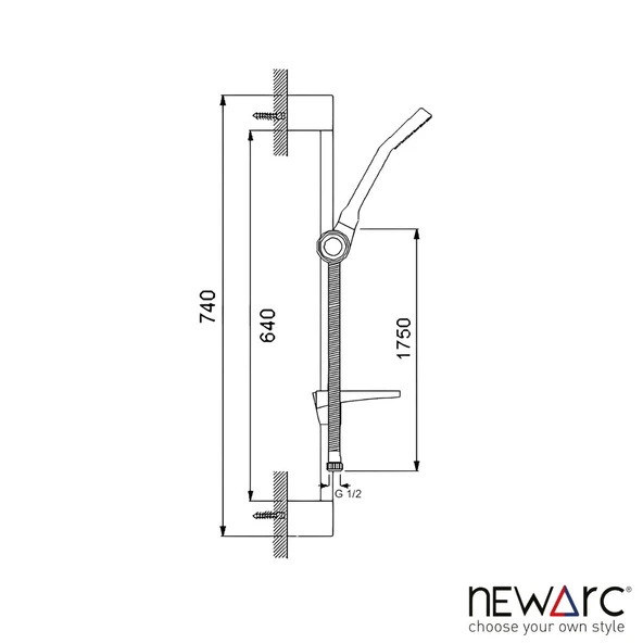 Newarc Aqua Krom Banyo Üst Takımı 430525 - Resim 3