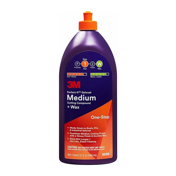 3M WAX JELKOT İNCE PASTA 946 ML 36106 TEKNE KARAVAN ürün görseli 1