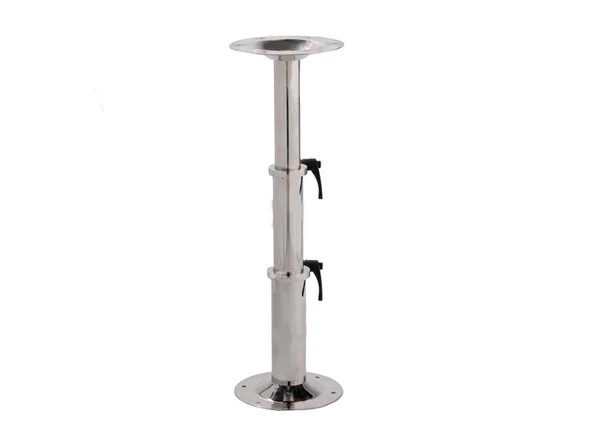 AGR 3 KATLI KROM MASA AYAĞI 30-71CM TEKNE VE KARAVAN İÇİN PASLANMAZ 304 ürün görseli 1