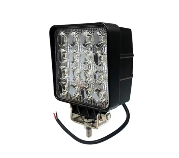 16 Led Kare 9-48 Volt 48 Watt Ip67 Çalışma Lambası ürün görseli 1