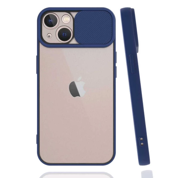 iPhone 13 Mini Kılıf Lensi Sürgülü Kamera Koruyucu Kılıf ürün görseli 1