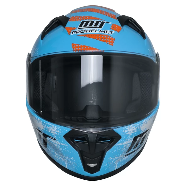 MTS 201 MAVİ ÇOCUK KASKI KAPALI MODEL - Resim 3