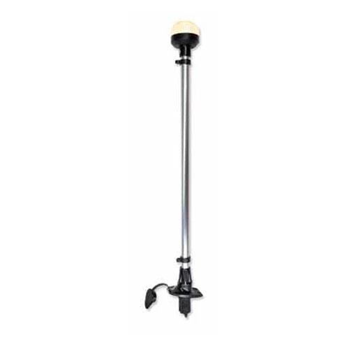 IŞIKLI BAYRAK DİREĞİ SOKETLİ led 12v,SİYAH 60cm ürün görseli 1
