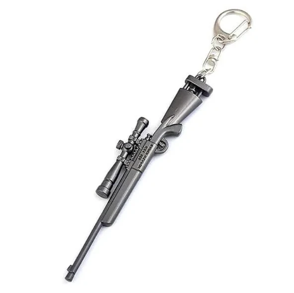 Pubg Metal Gri Keskin Nişancı Tüfeği Anahtarlık ürün görseli 1