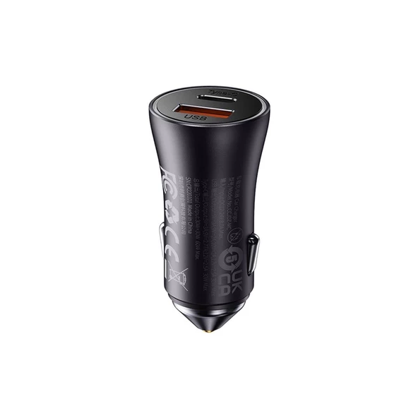 Baseus Max Dual Car Charger U+C 60W - Resim 2