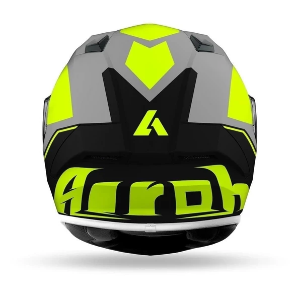 KASK AIROH VALOR WINGS YELLOW MATT - Resim 3